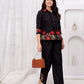 Embroidered Co-Ord Set for Women Online in India – Yellow Silk Collection Natica