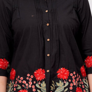 Embroidered Cotton Co-Ord Set for Women