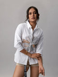 NATICA Petal Patch Embroidered Shirt – Buy Stylish Tops for Women Online in India