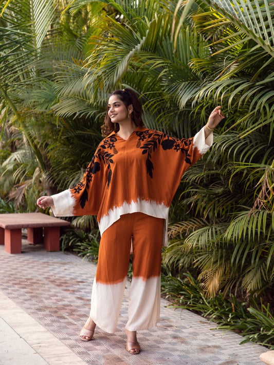 Oversized Tie-Dye Cotton Co-Ord Set
