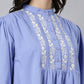 Natica pastel blue embroidered cotton dress – Buy casual cotton dress for women online