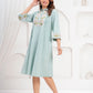 Natica pastel sky hand embroidered dress – Shop embroidered dresses for women online