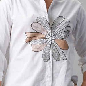 Petal Patch Embroidered Shirt