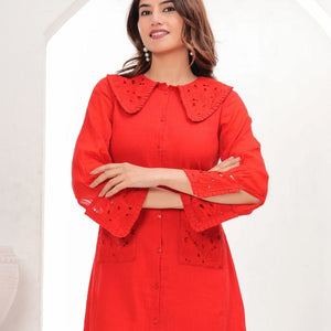 Natica elegant red hot chic dress – Shop for women dresses online in India