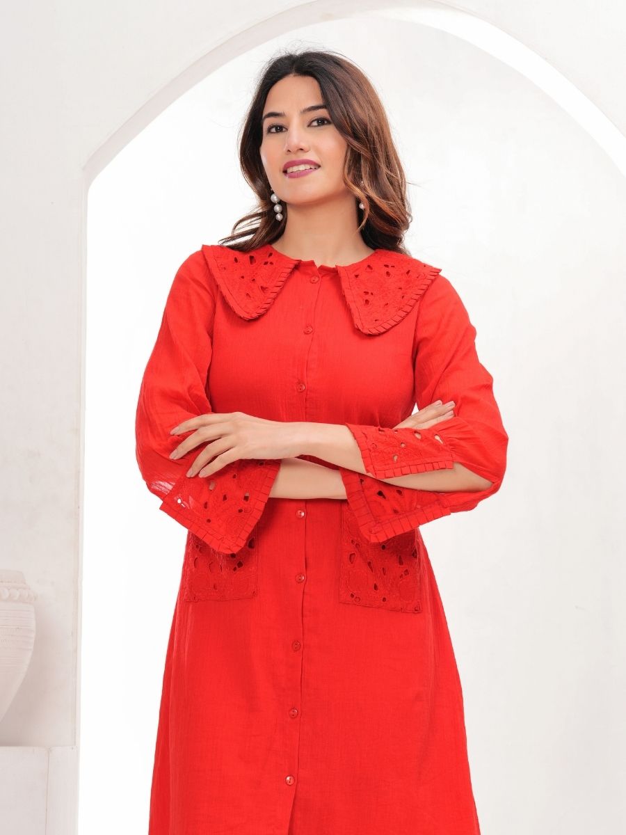 Natica elegant red hot chic dress – Shop for women dresses online in India