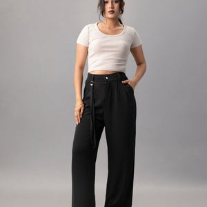 Buy High Rise Trousers Women online in India