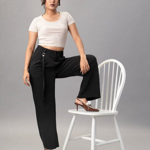 Buy High Rise Trousers Women online in India