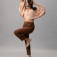 Trendy Rust Brown Slim Tapered Formal Trousers for Women