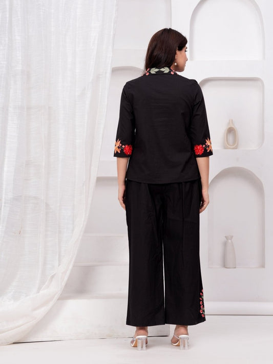 Shop Western Co-ords Set for Women Online in India – Yellow Silk Print Natica